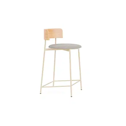 Friday counter stool - sand frame - natural back